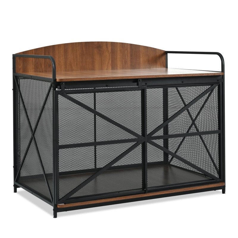 Meuble de rangement robuste pour chien 42,8 po, Brun