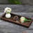 Wooden Decorative Tray Candle Holder Long Wood Tray Home Decor,Centerpieces Plates For Table Centerpieces For Coffeetable,Christmas Decor