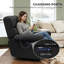Fauteuil inclinable électrique, fauteuil inclinable rembourré avec ports USB, noir-1344112716