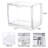 2Pcs Clear Book Storage Organizer Box, Plastic Stackable Book Display Case With Magnetic Door, Assemble Storage Showcase For Toy Dolls, Books, Shoes Organizing