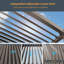 Pergola d'extérieur réglable en métal avec persiennes-105535851