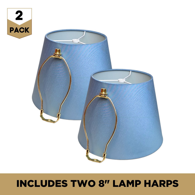 Abat-jour empire H 9 po x l 13 po, Bleu