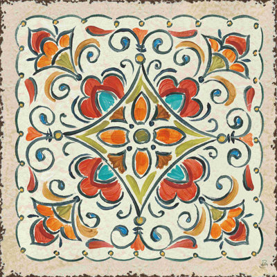 Style méditerranéen beige / orange