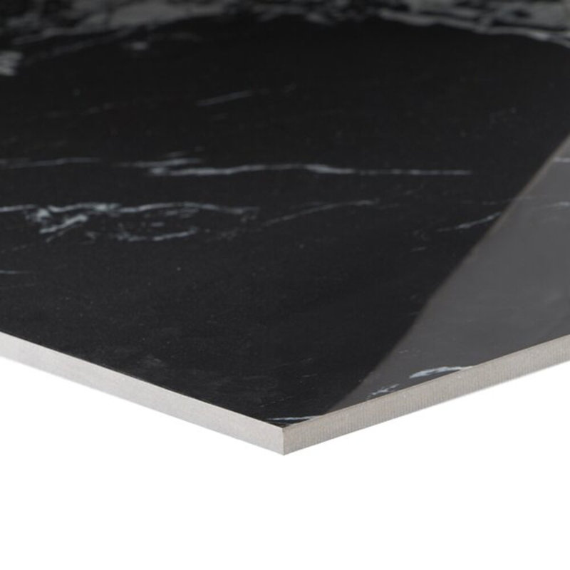 Tilebarxl Valiant Black Antique 30X60 Polished Porcelain Tile