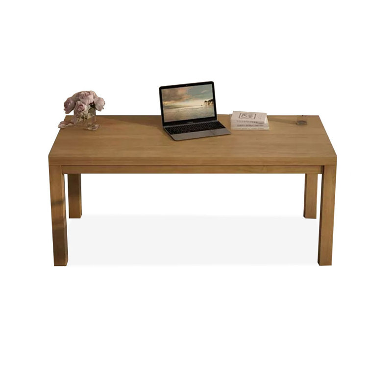 Bureaux rectangulaires en bois massif Burlywood, H 29,53 po x l 55,12 po x P 23,62 po