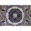 Tapis vert mer et beige noué à la main-121170695