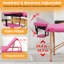 Lit de massage 3 table de massage pliante 24 pouces de large lit de cils portable Cadre en bois Table de spa réglable en hauteur Lit de massage avec poignée de transport