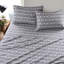 Ensemble de 3 draps de lit gris 100% flanelle de coton doux au toucher velours doux brossé des deux côtés-128139118-128139117