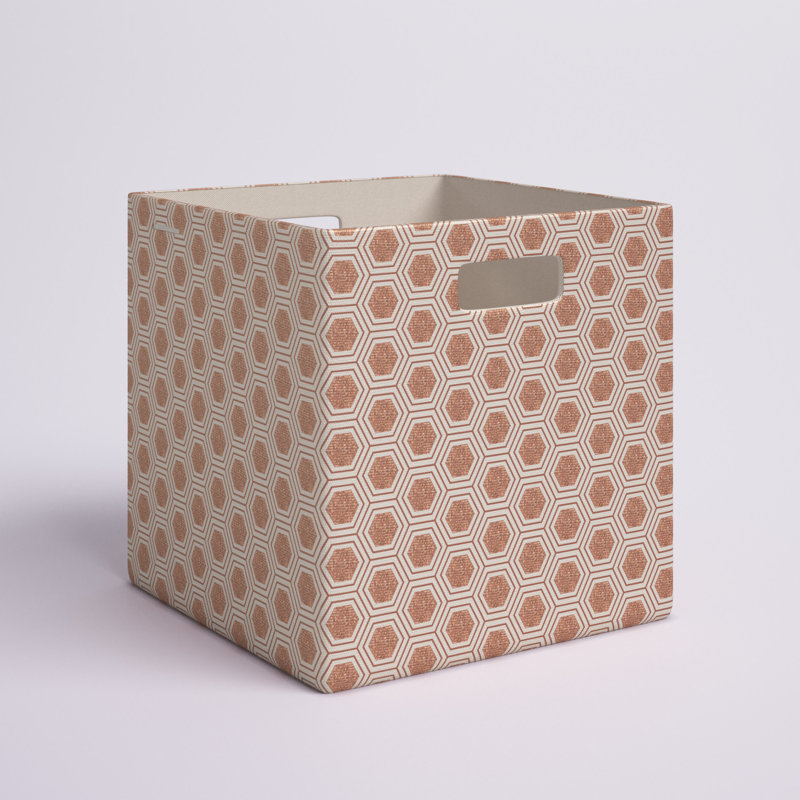 Mercer41 Decorative Bin, Gold, 11" H x 11" W x 11" D