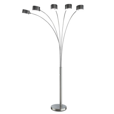 84"H 5-Arm Metal Arc Lamp