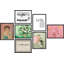 «French Typographie Pastel Portrait Flowers», impression géométrique abstraite encadrée sur papier, 7 pièces-92574319-99528724