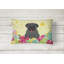 Coussin lombaire rectangulaire carlin de pâques œufs-22322961