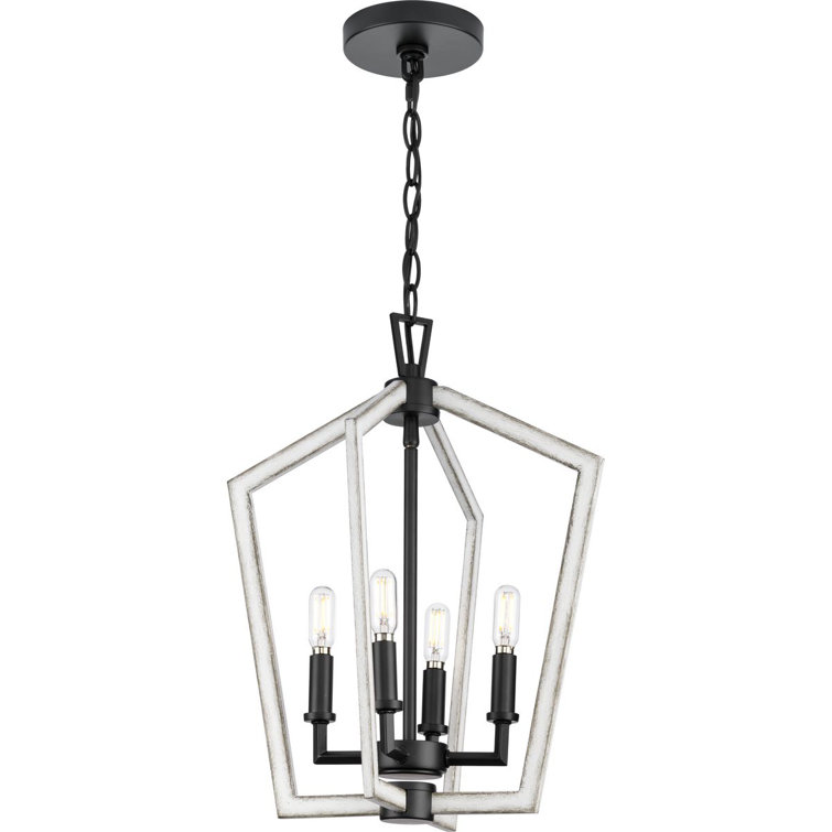 4 - Light Dimmable Square / Rectangle Chandelier