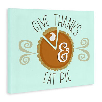«Donner grâce, manger, tarte, toile», conception par Mandy Ford Art + Illustration