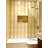 33.5'' - W x 64'' H Pivot Door Frameless Tub Door with-14658415