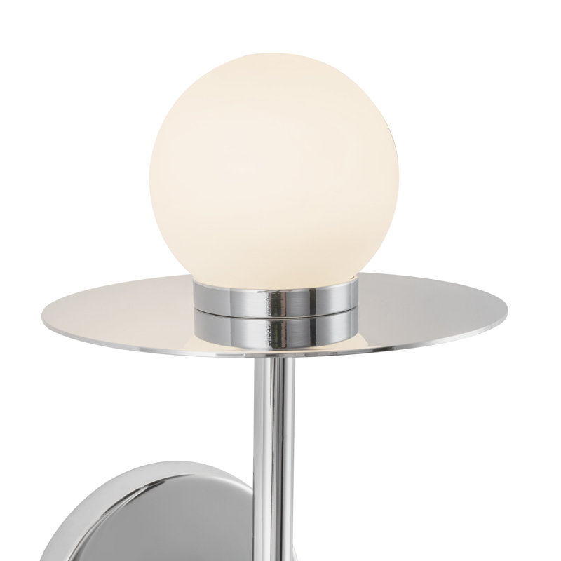 Elixir 10-In Wall Sconce, Silver, 16.13" H x 6" W x 6.38" D, 7 W