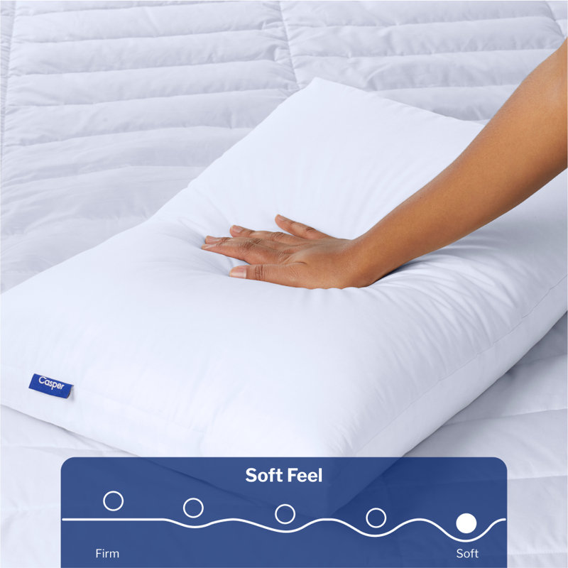 Casper Sleep Down and Feather Pillow, Standard, 2