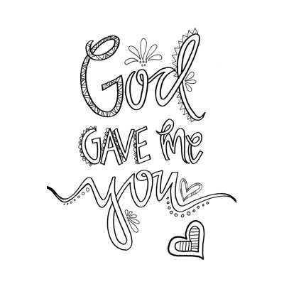 " God Gave Colouring "