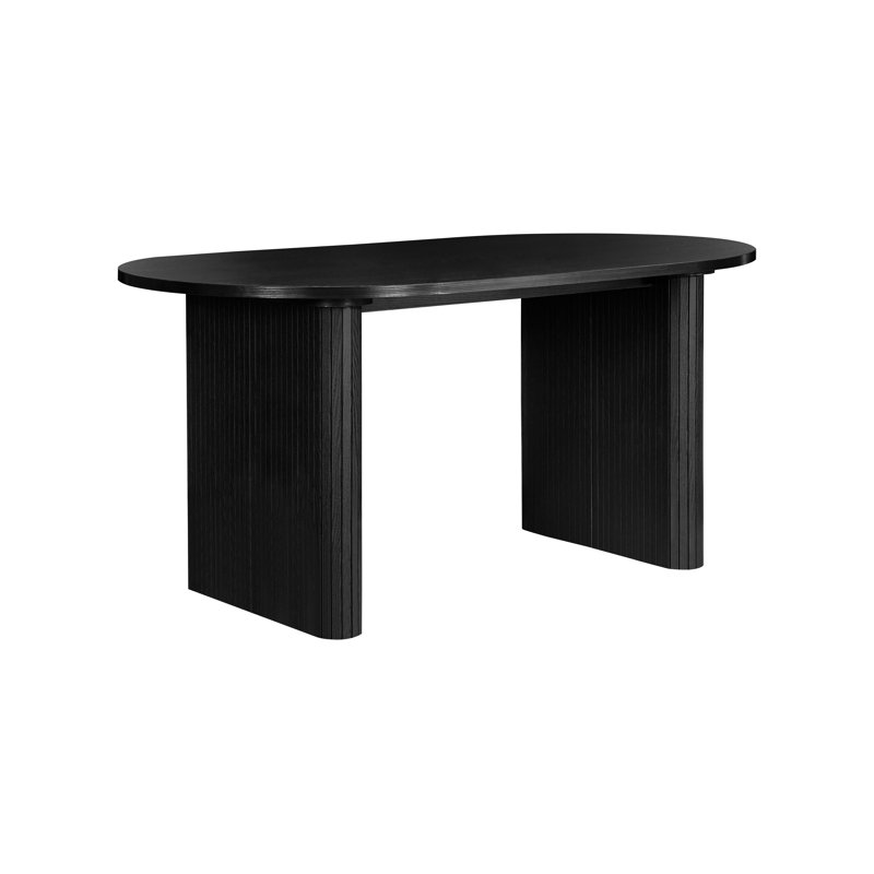 Suire OVAL FLUTED DINING TABLE, Black