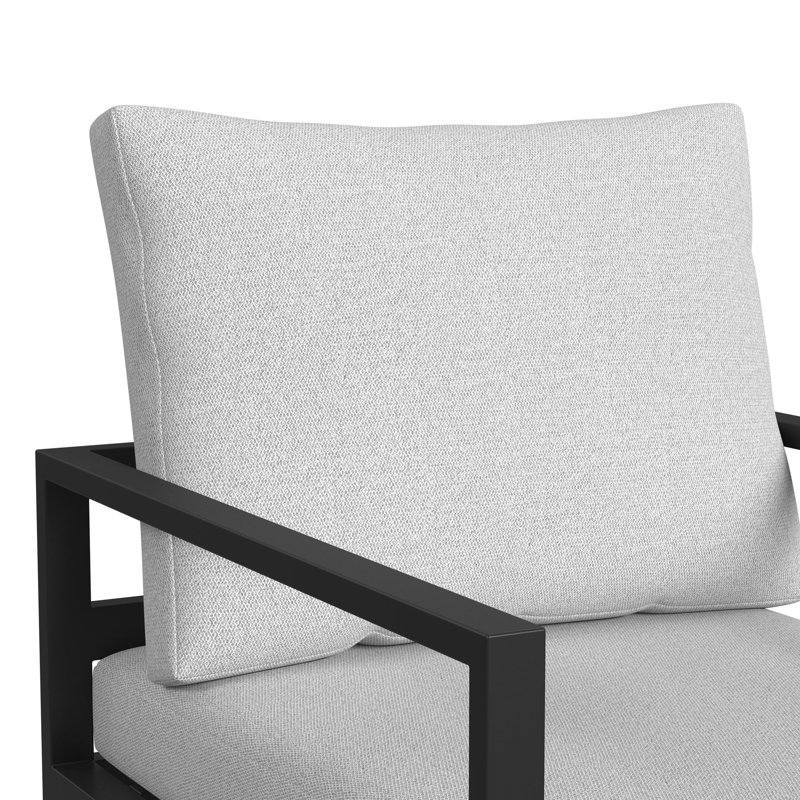 Chaise de salle à manger Picket House Furnishings Fontaine avec oléfine beige et noir Whistler (2 par boîte)