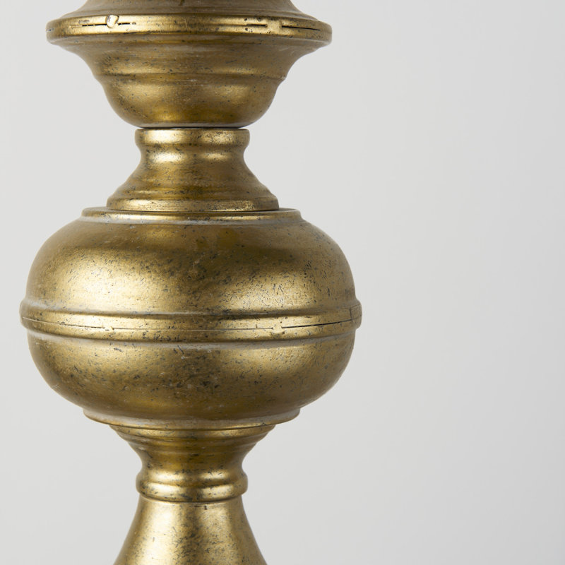 1 - Light Pendant, Silver/Antiqued Gold