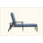 Patio Chaise Lounge with Adjustable Backrest, Durable Cross Weave Outdoor Recliner Chair Equipped with Smooth Rolling Wheels-413350972