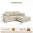 Cloud Sectional Couches 78.8" L-Shape Sofa With Ottoman Deep Seat Modular Sectional Couch Comfy Compression Couch For Living Room & Bedroom Bouclé Fabric Beige-1585060082