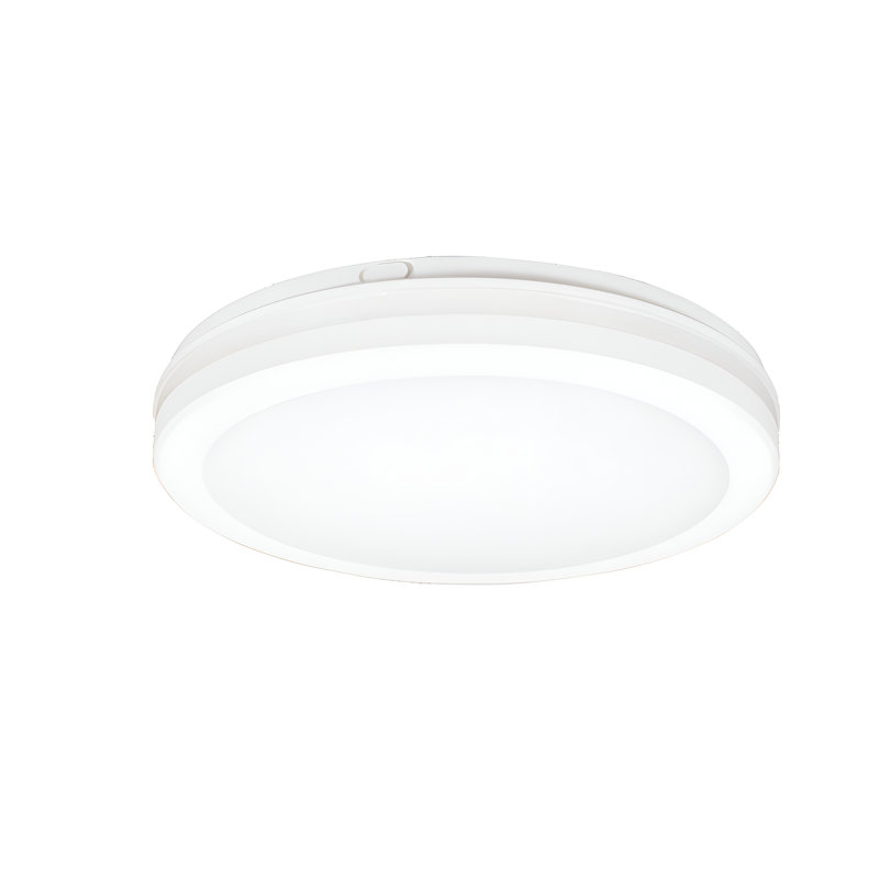 Dimmable Round Flush Mount, 2" H x 11.81" W x 11.81" D