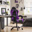 Fauteuil de jeu réglable en similicuir, siège d'ordinateur ergonomique avec appui-tête, repose-pieds et soutien lombaire-806468882