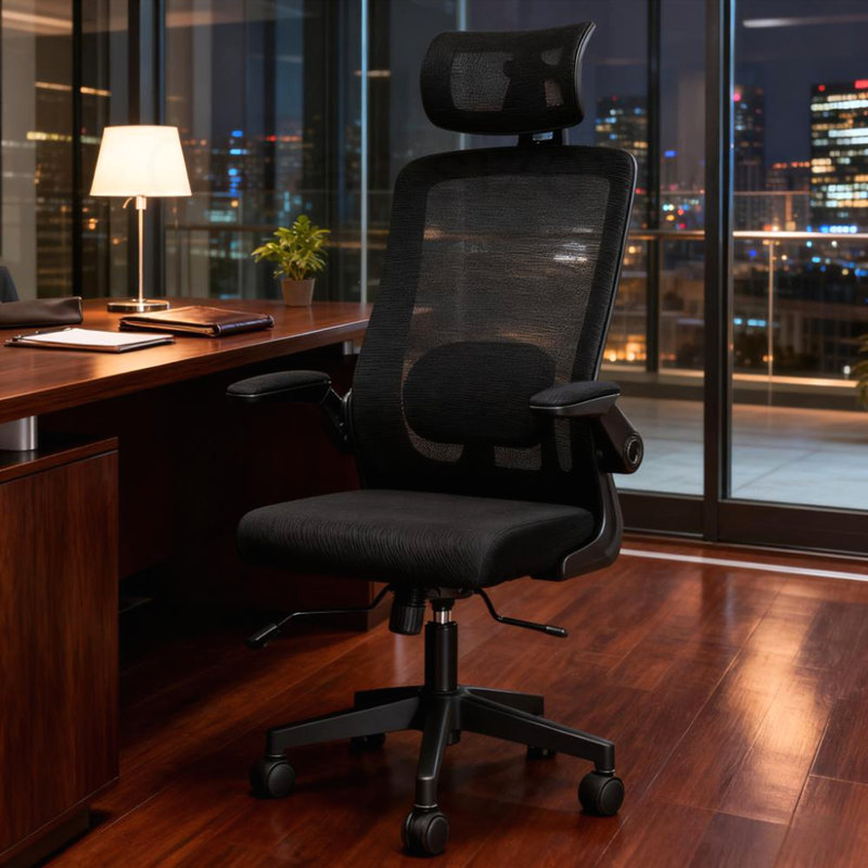 Mesh Office Chair, Black, Black