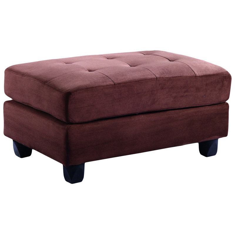 Chic Lounge Ottoman, Chocolate
