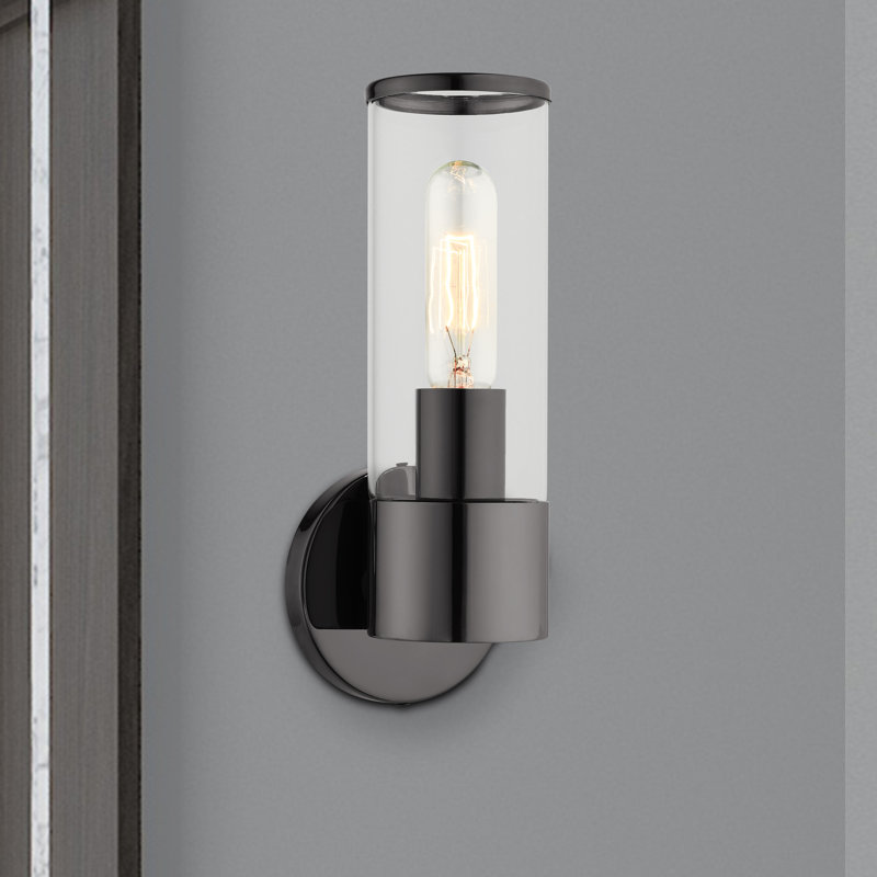 Arlando Dimmable Bath Sconce, Black Chrome
