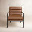 Keeley 23.5" W Top Grain Leather Armchair-1421850150