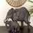 Mirrabooka Polystone Family Elephant Decorative Brown Sculpture