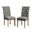 Chaise Parson rembourrée et capitonnée Charlotte-1786669758