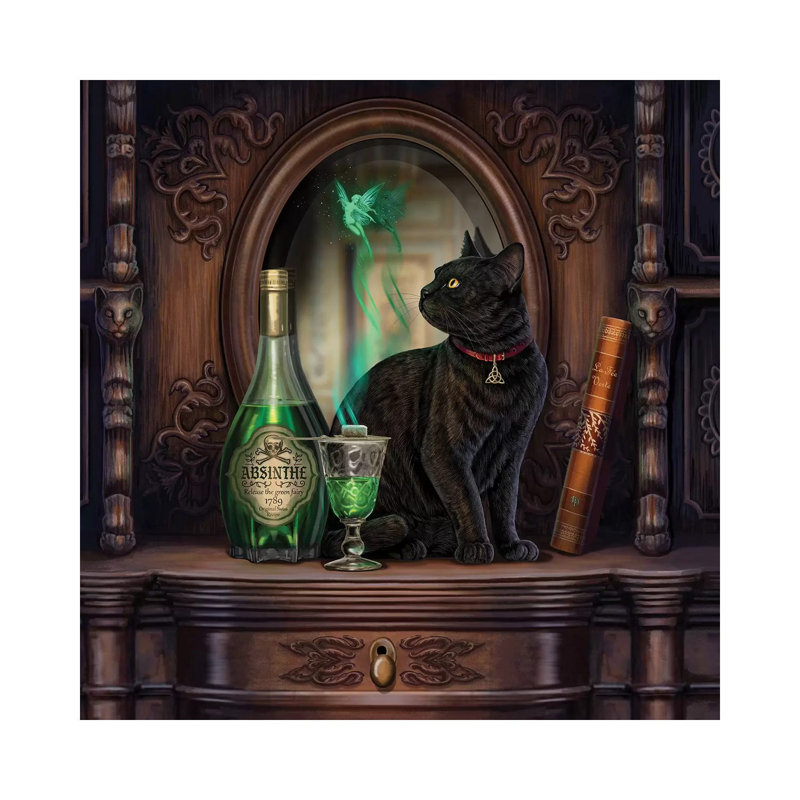«Absinthe» par Lisa Parker - impression encadrée, Toile tendue, H 12 po x l 12 po x P 1,5 po