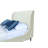 Heather Mid-Century Modern Velvet Upholstered Platform Bed in Cream and Gold-515308518-515308523