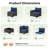6 Piece Outdoor Sectional Sofa Set With Wide Armrest-2001366314