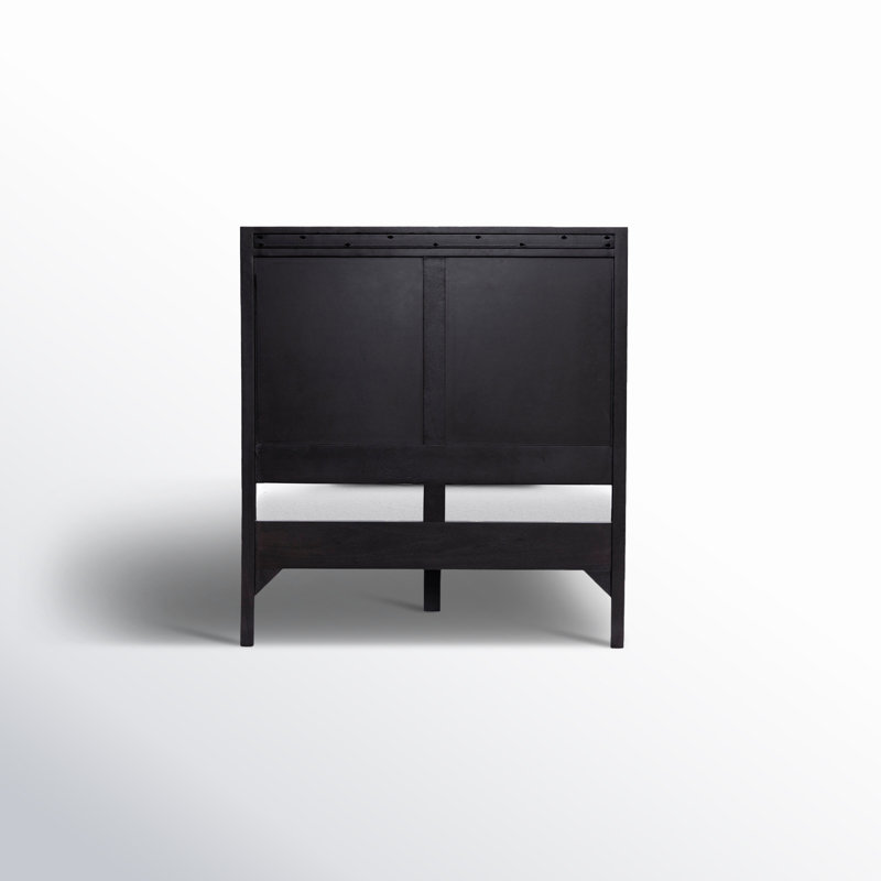 Sydney Bed, Twin, Black Wash W/ Black Cane