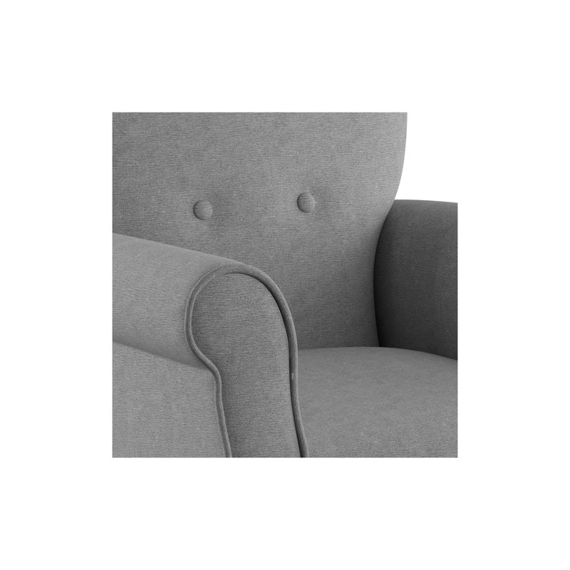 Euart 76.2Cm Wide Tufted Polyester Armchair, Gray Polyester