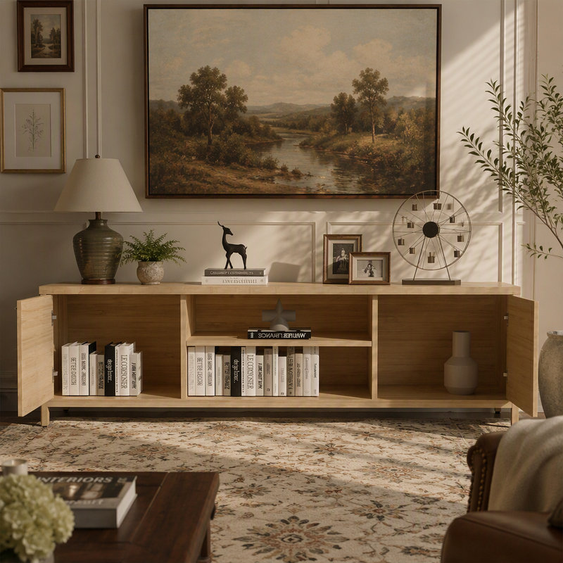 Bamboo TV cabinet