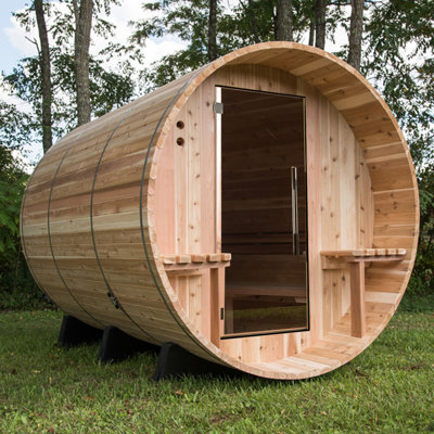Almost Heaven Saunas Huntington 6 - Person Indoor / Outdoor Traditional Steam Sauna in Cedar