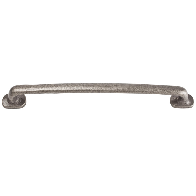 Pewter Rustic Industrial Bar Handle with Mounting Hardware