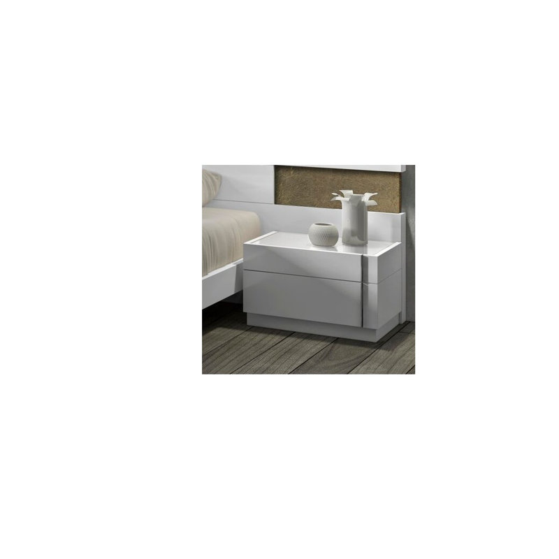 Biala 23.6'' W Metal Nightstand, Right Facing
