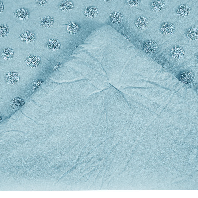 100% Cotton Stripes Design Comforter Set with Shams, King Comforter + 2 King Shams, Blue