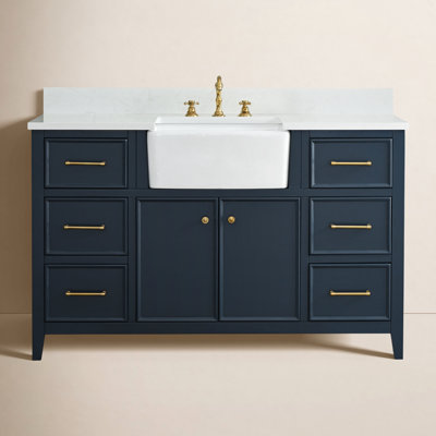 Aisa 54" Pine Single Bathroom Vanity