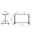 Folding Chair Rack Cart For 42 Chairs Or 12 Tables Of 400 LBS With Wheels