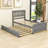Elizabethann Twin Size Wooden Platform Bed with Trundle-1569562827