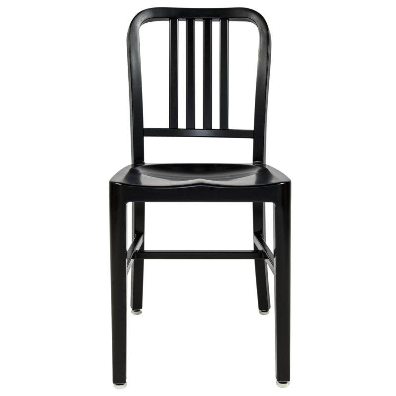 Chaise de patio Hirsch, Noir