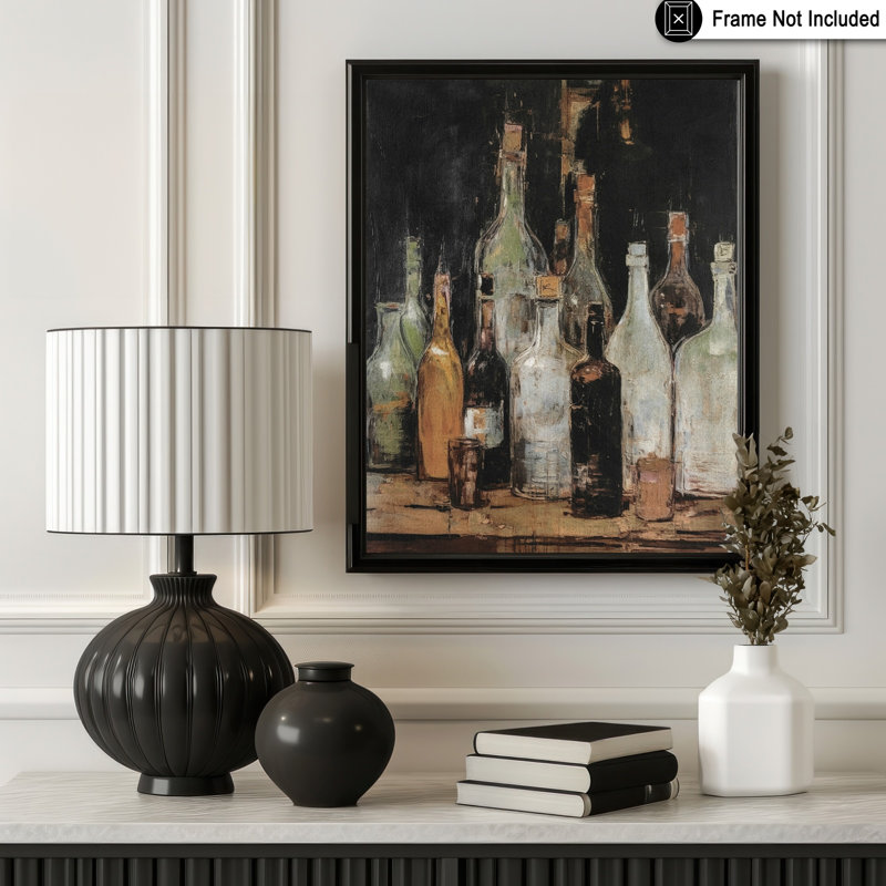 Bouteilles de vin, Unframed, Poster, 08"H x 10"W